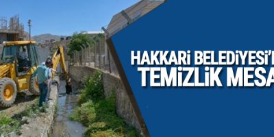 Hakkari belediyesin'den temizlik atağı