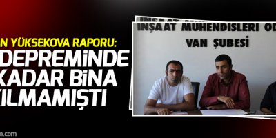 İMO’dan Yüksekova raporu: Van depreminde bu kadar bina yıkılmamıştı