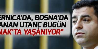 “Guernica’da, Bosna’da yaşanan utanç bugün Şırnak’ta yaşanıyor”