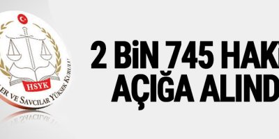 HSYK, 2 bin 745 hakimi açığa aldı