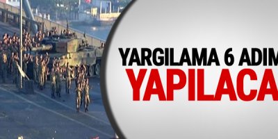 Yargılama 6 adımda yapılacak