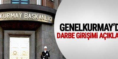Genelkurmay'dan 'darbe girişimi' açıklaması