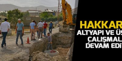 Hakkari’de altyapı ve üstyapı çalışmaları devam ediyor