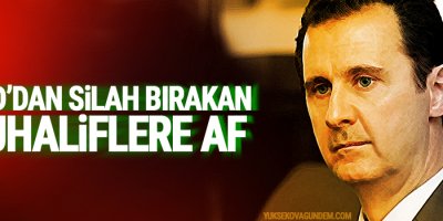 Esad’dan silah bırakan muhaliflere af