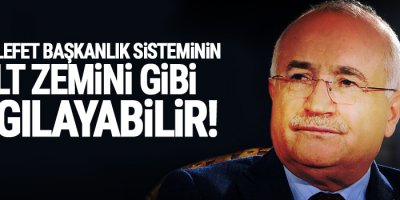 Çiçek: Muhalefet başkanlık sisteminin alt zemini gibi algılayabilir