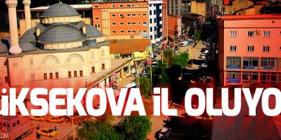 Cizre ve Yüksekova il oluyor