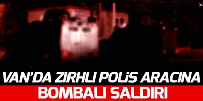 Van'da Polis aracına saldırı
