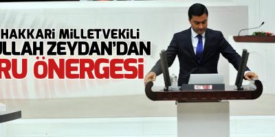 HDP Hakkari Milletvekili Zeydan'dan Soru Önergesi