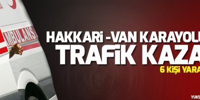 Hakkari-Van karayolunda Trafik Kazası: 6 Yaralı