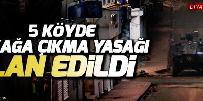 Kulp’a bağlı 5 köyde yasak ilan edildi