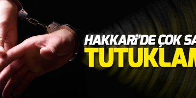 Hakkari'de çok sayıda tutuklama!