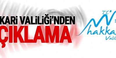 Hakkari Valiliği'nden 'Şemdinli' açıklaması