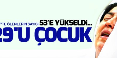 Gaziantep'te ölenlerin sayısı 53'e yükseldi... 29'u çocuk
