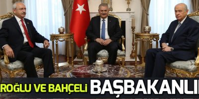 Kılıçdaroğlu ve Bahçeli Başbakanlık'ta