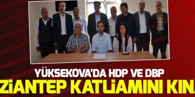 Yüksekova’da HDP ve DBP Gaziantep Katliamını Kınadı