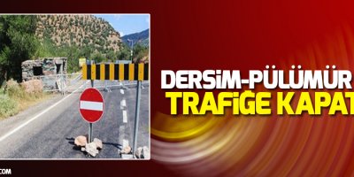 Dersim-Pülümür yolu trafiğe kapatıldı