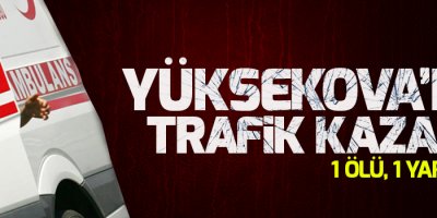 Yüksekova'da trafik kazası: 1 ölü, 1 yaralı
