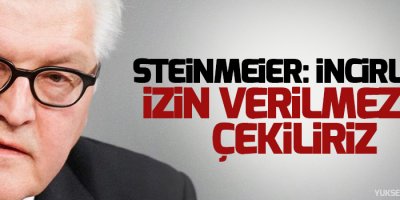 Steinmeier: İncirlik'e izin verilmezse çekiliriz