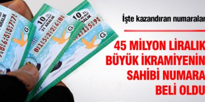 İşte kazandıran numaralar