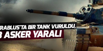 TSK: Cerablus'ta bir tank vuruldu, 3 asker yaralı