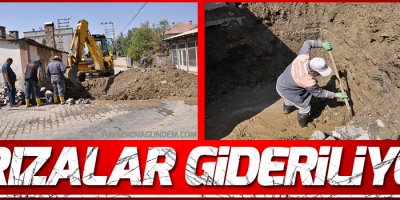 Su Arıza Ekibi Çalışmalarına devam ediyor