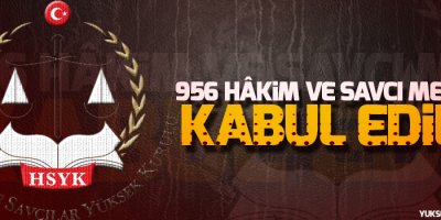 956 hâkim ve savcı mesleğe kabul edildi