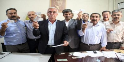 Hakkarili muhtarlardan protesto