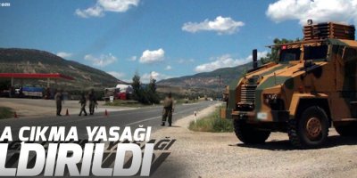 İki ilçede sokağa çıkma yasağı kaldırıldı