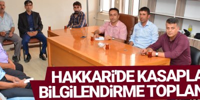 Hakkari'de kasapları bilgilendirme toplantısı
