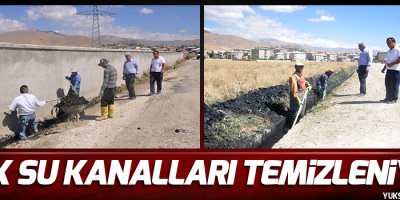 Atık su kanalları temizleniyor