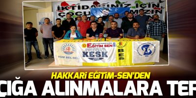 Eğitim-Sen açığa alınmaları kınadı