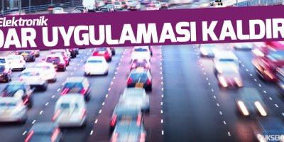 Trafikte elektronik radar uygulaması kaldırıldı