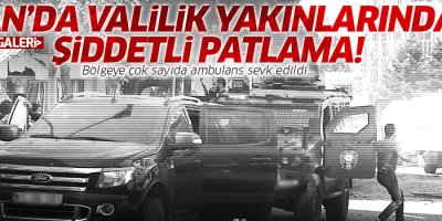 Van'da şiddetli patlama!