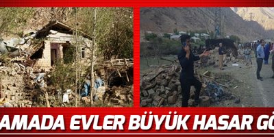 Geçimli'deki patlamada evler büyük hasar gördü