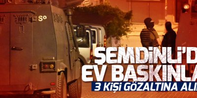 Şemdinli'de ev baskınları: 3 gözaltı