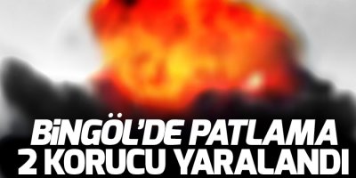Bingöl'de patlama: 2 korucu yaralandı