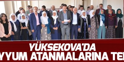 Yüksekova'da kayyum atanmalarına tepki