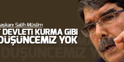 Müslim: Kürt devleti kurma gibi bir düşüncemiz yok