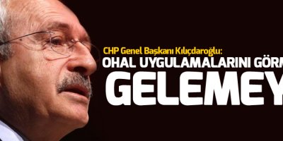 Kılıçdaroğlu: OHAL uygulamalarını görmezden gelemeyiz