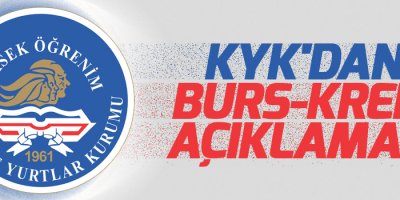 KYK'dan burs-kredi açıklaması