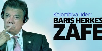 Kolombiya lideri: Barış herkes için zafer