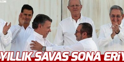 Kolombiya'da 52 yıllık savaşı resmen bitiren anlaşma imzalandı