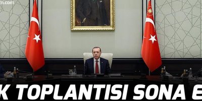 MGK toplantısı sona erdi