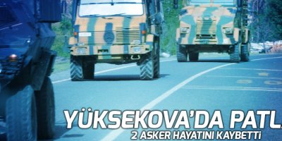 Yüksekova'da askeri araca saldırı