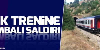 Yük trenine bombalı saldırı