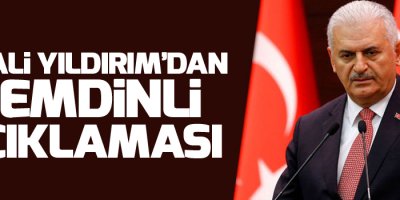 Başbakan Yıldırım'dan Şemdinli açıklaması
