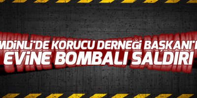Şemdinli'de Korucu Derneği Başkanı'nın evine bombalı saldırı
