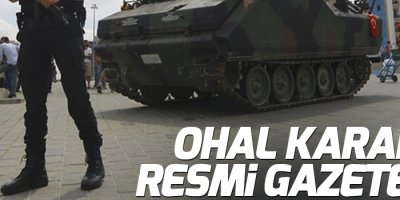 OHAL kararı Resmi Gazete'de