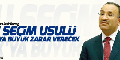 Bozdağ: Bu seçim HSYK'ya zarar verecek