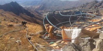 Şemdinli-İran Sınırında Kaçak Boru Hattı bulundu